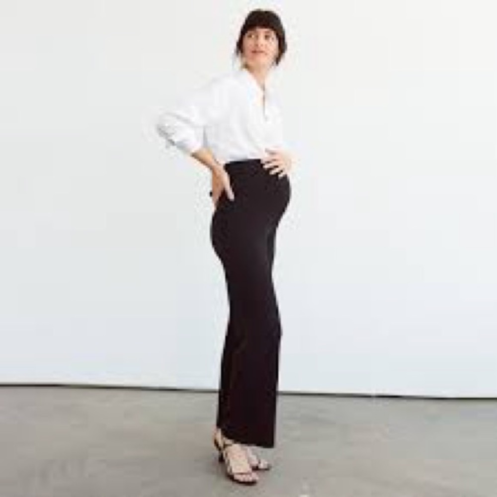 Maternity Black Boot-Cut Pants